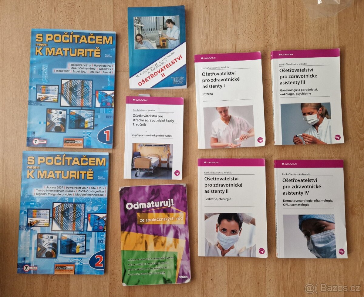 Učebnice pro zdravotní školy 160Kč/4ks