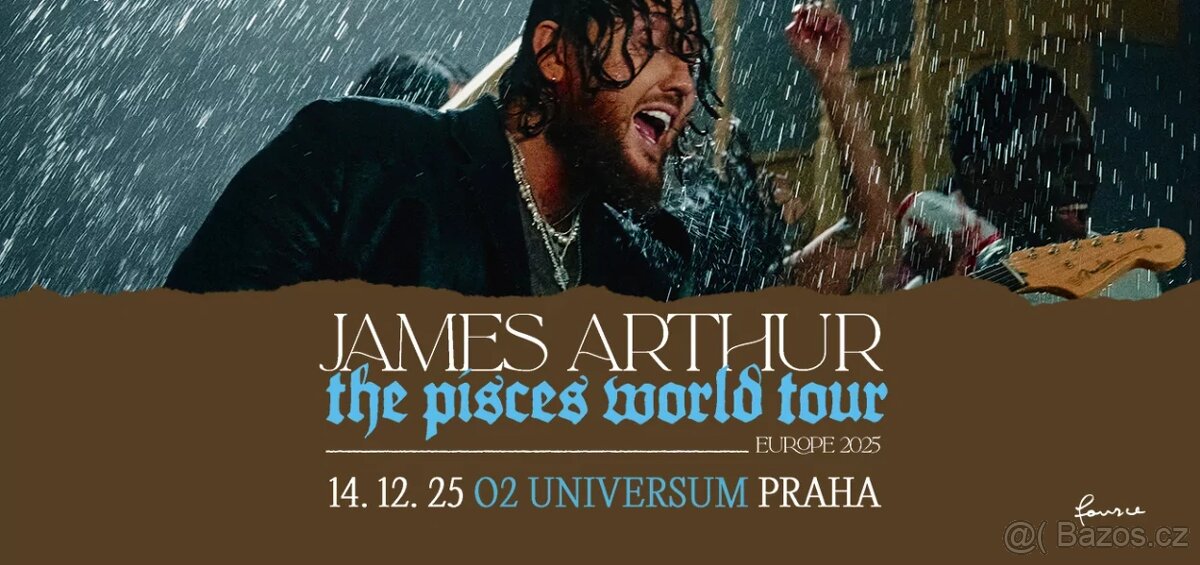 James Arthur Praha O2 arena 14.12.2025