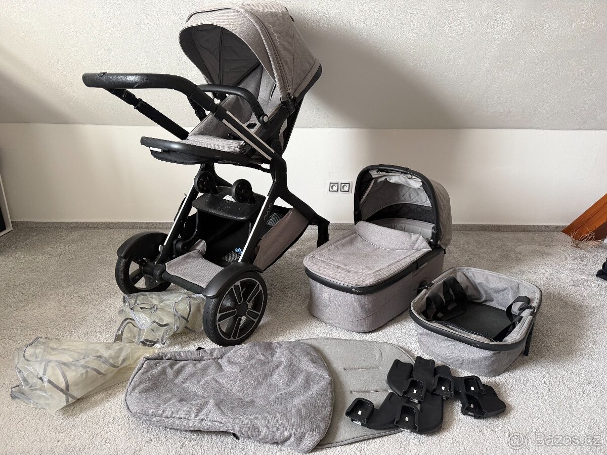 Kočárek Nuna Demi Grow 2021, sourozenecký, bohaté příslušens