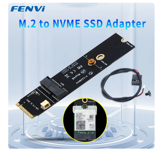 M.2 adaptér pro Vaši wifi kartu (NVME SSD) nový