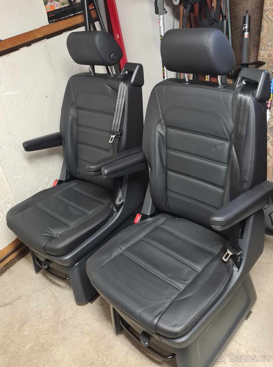 2x Otočné sedadlo VW Multivan T5 T6 T6.1 Nappa kůže