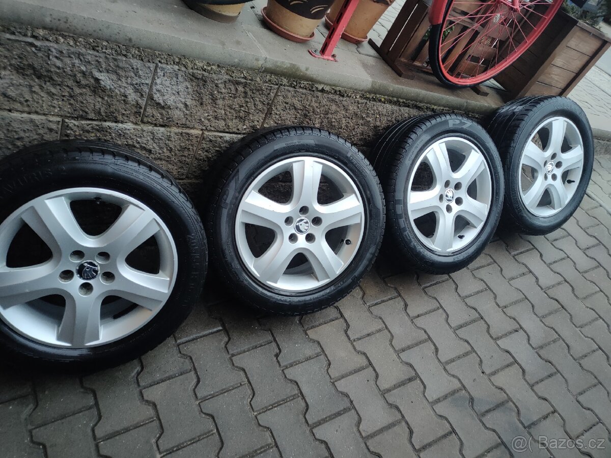 ALU disky originál Škoda 5x100 r16