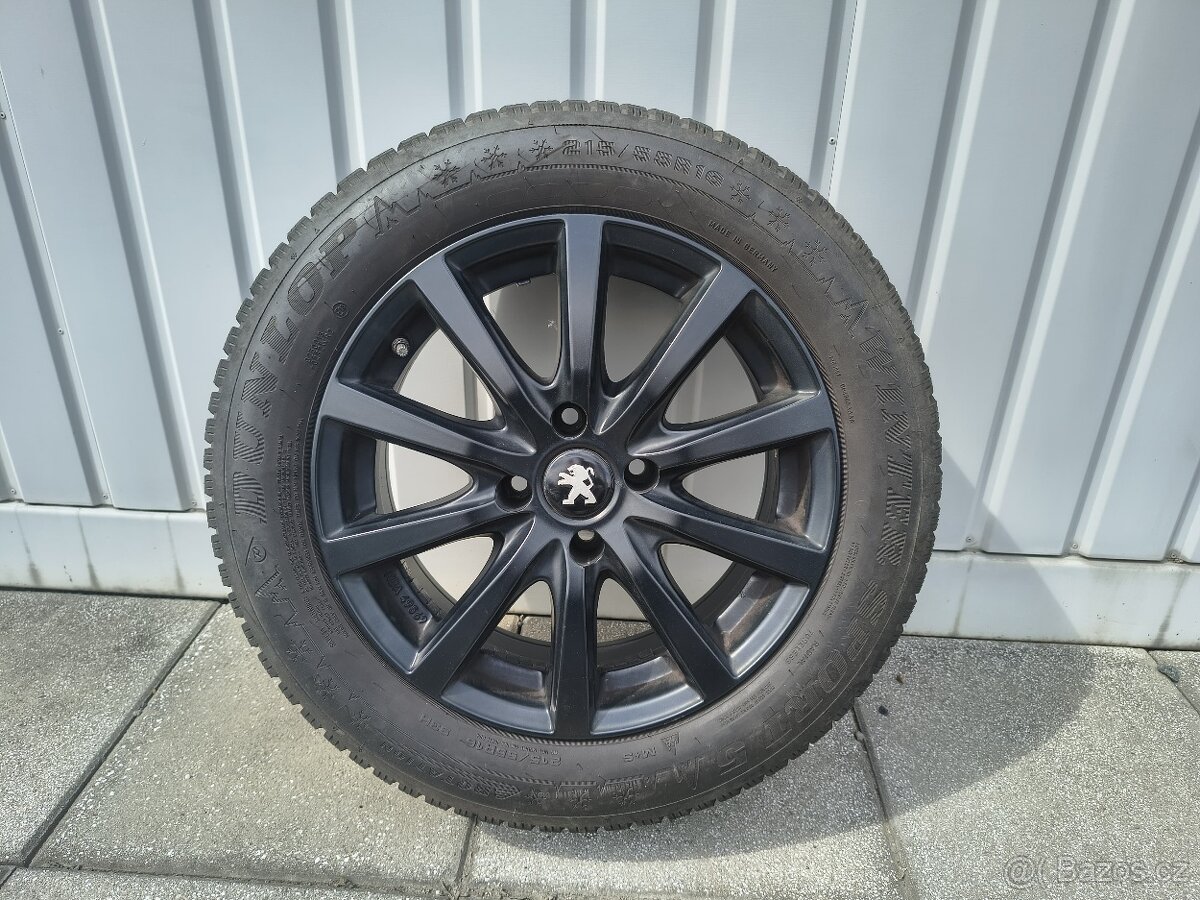 ALU kola Peugeot 16" 4x108 + pneu 215/55 R16