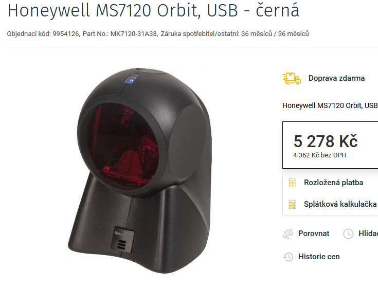 Honeywell Orbit MS7120