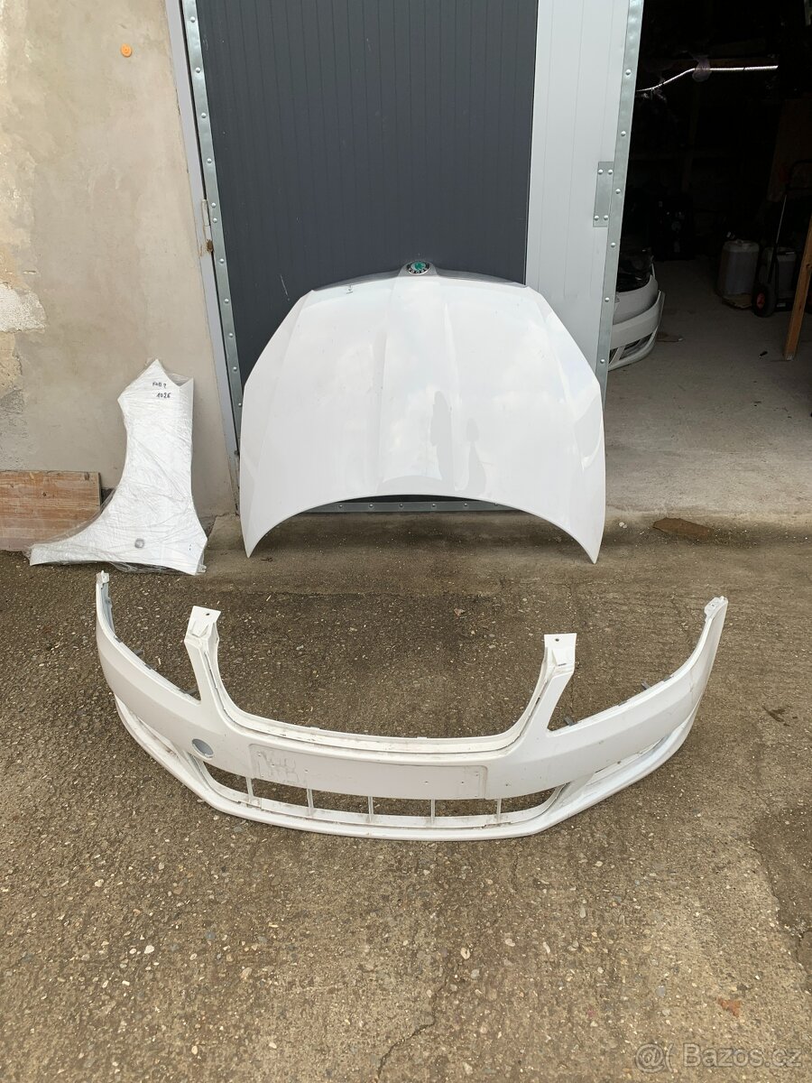 predek skoda fabia II facelift bily