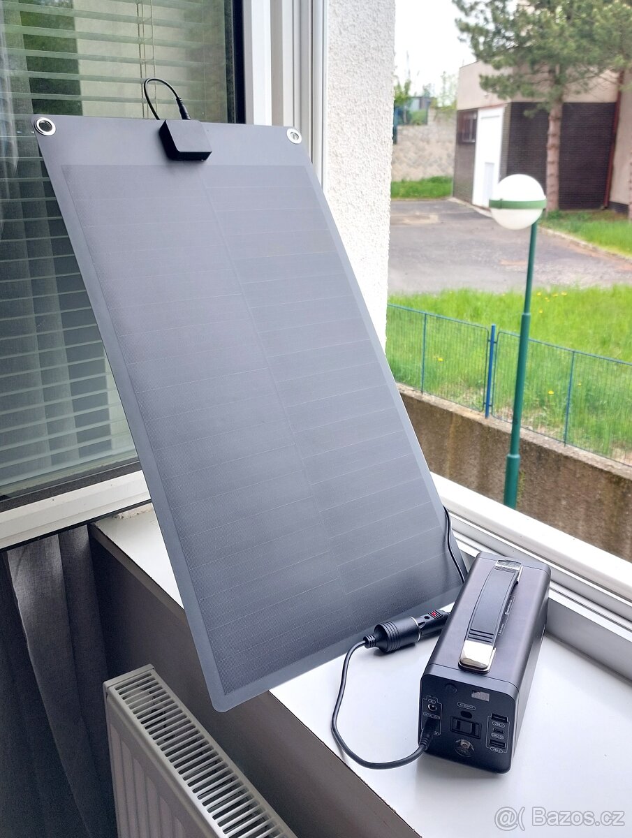 Solární panel 50W s nabíjením přes USB