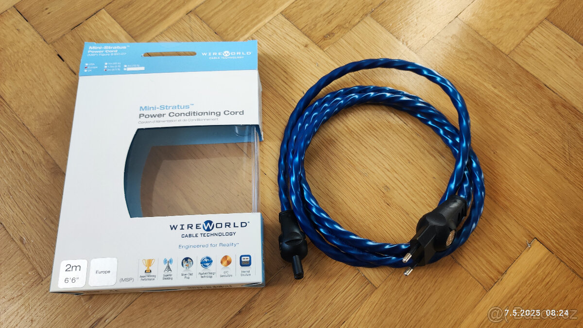 Hi-Fi napájecí kabel WireWorld Mini Stratus 2m