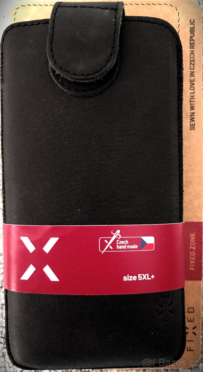 Kožené pouzdro Fixed Posh černé 5XL+ (168,5 cm) pravá kůže