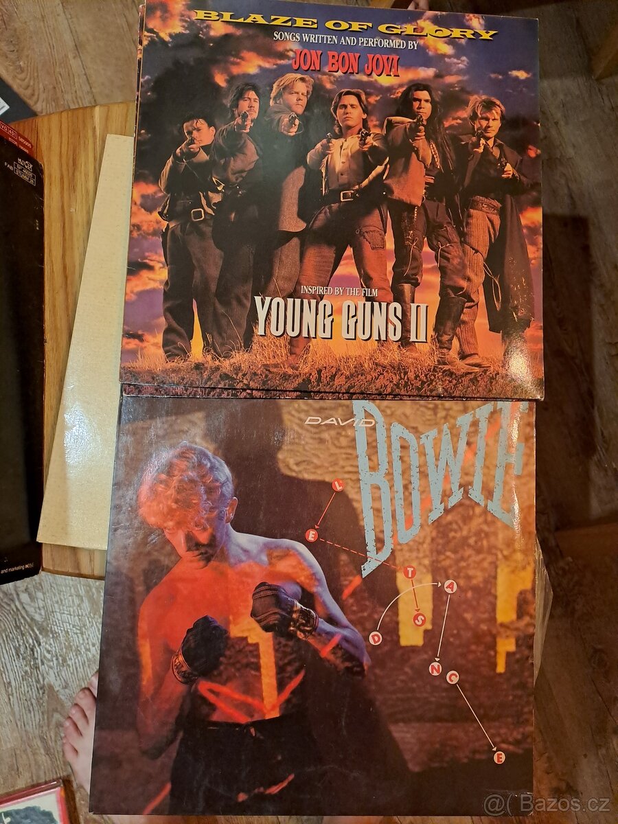 5× vinyl - David Bowie, Jon bon jovi, Oldfield