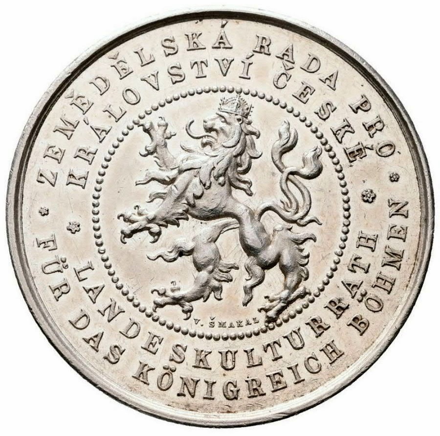 Stříbrná medaile staré Čechy