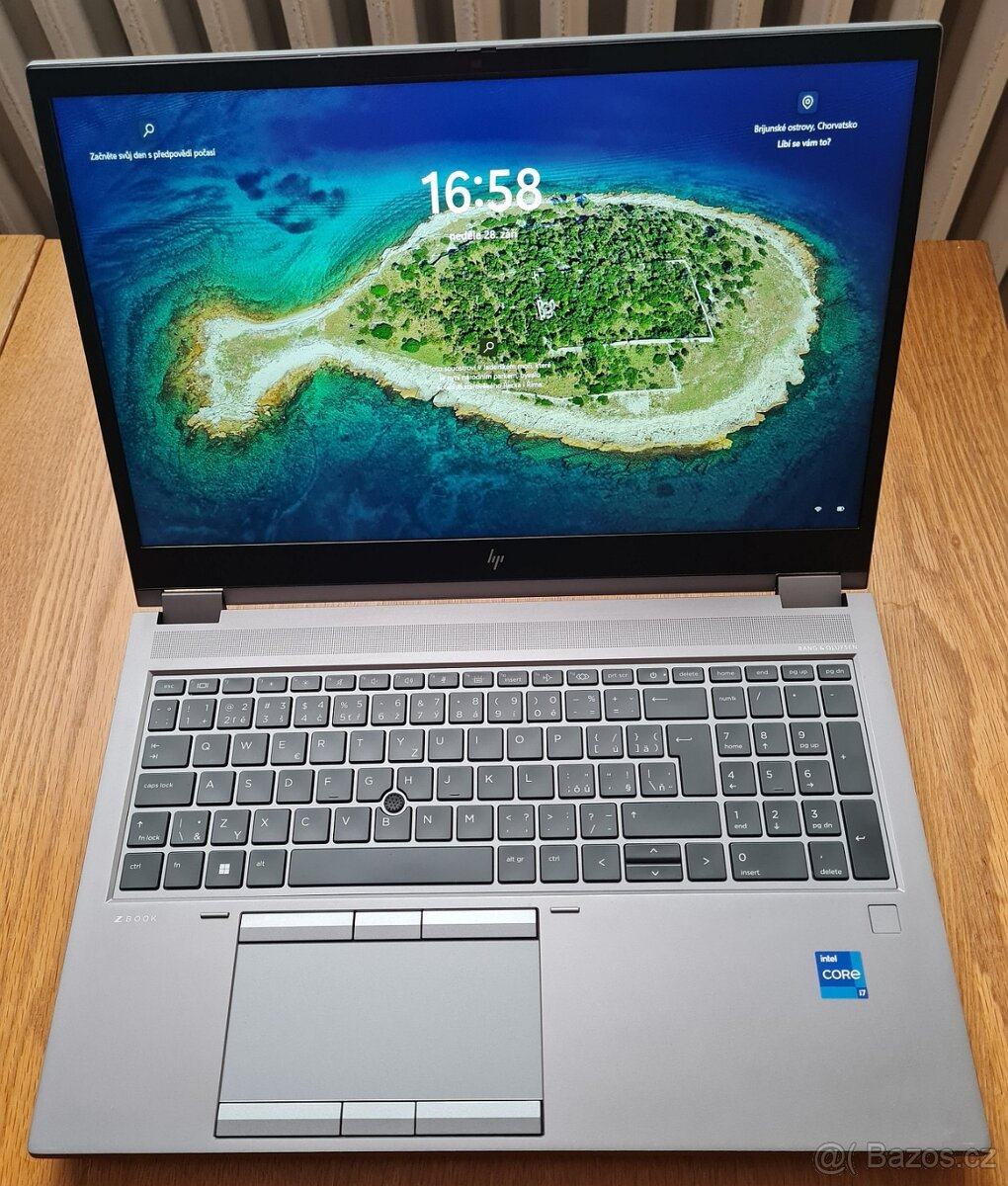 Nádherný HP ZBook Fury G8 1TB/64GB CZ keyb 4 sloty Nvme dock
