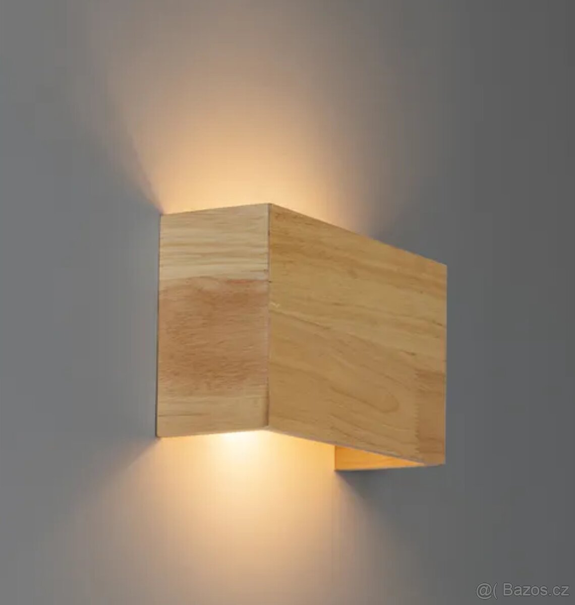 Nástěnné svítidlo dřevěné 2 ks