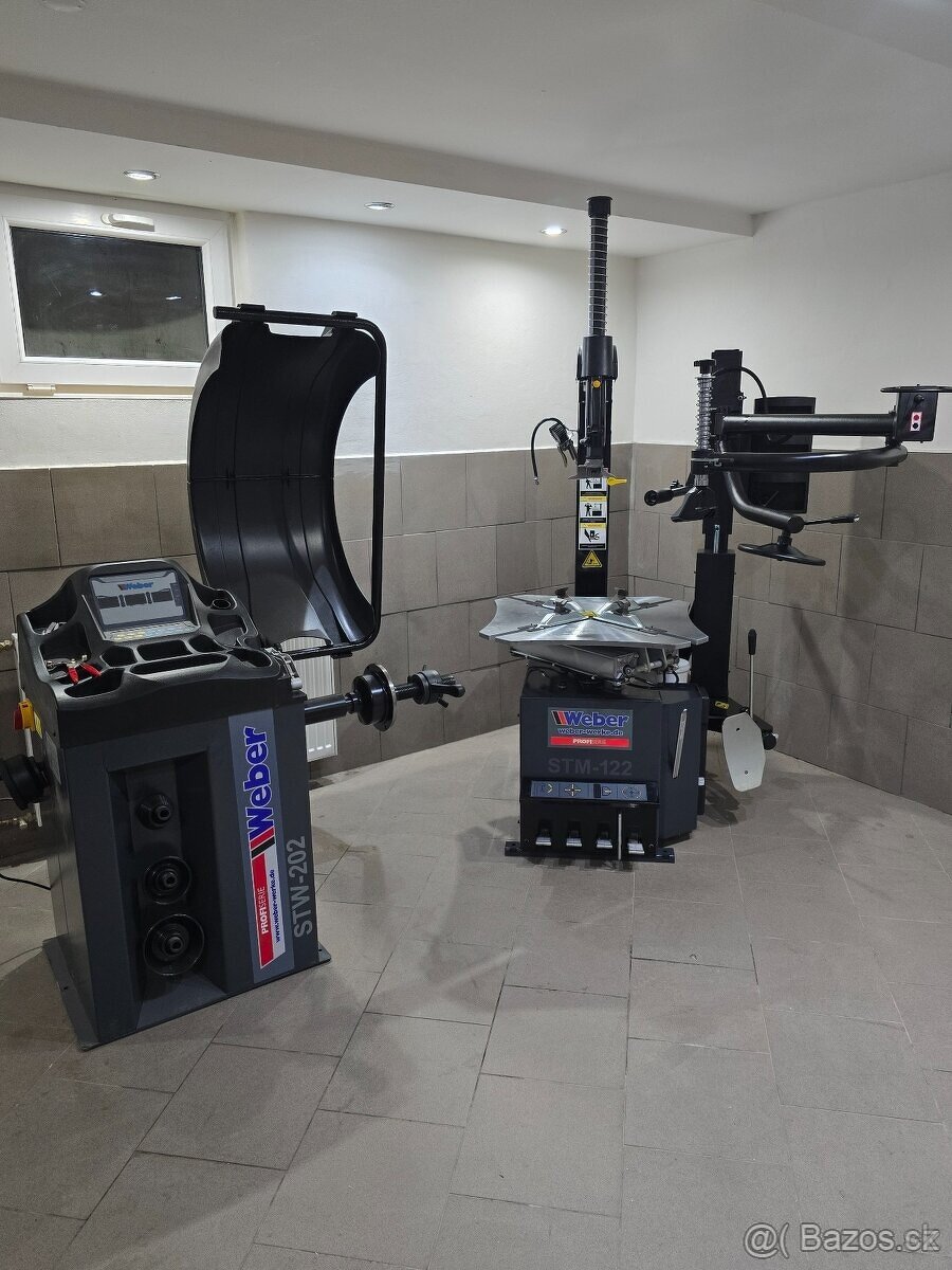 PROFI zouvačka s ramenom + vyvažovačka WEBER -