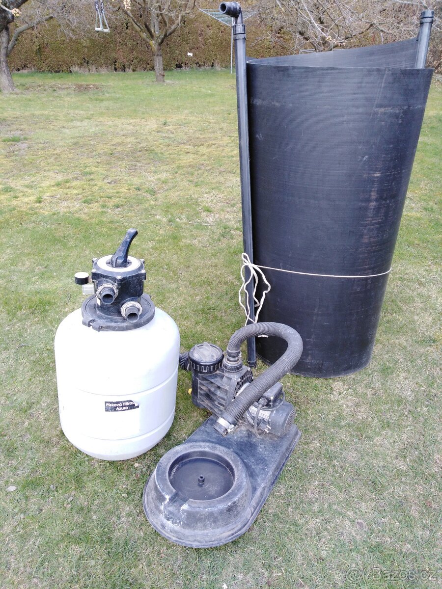 čerpadlo, kolektor, opěrná konstrukce