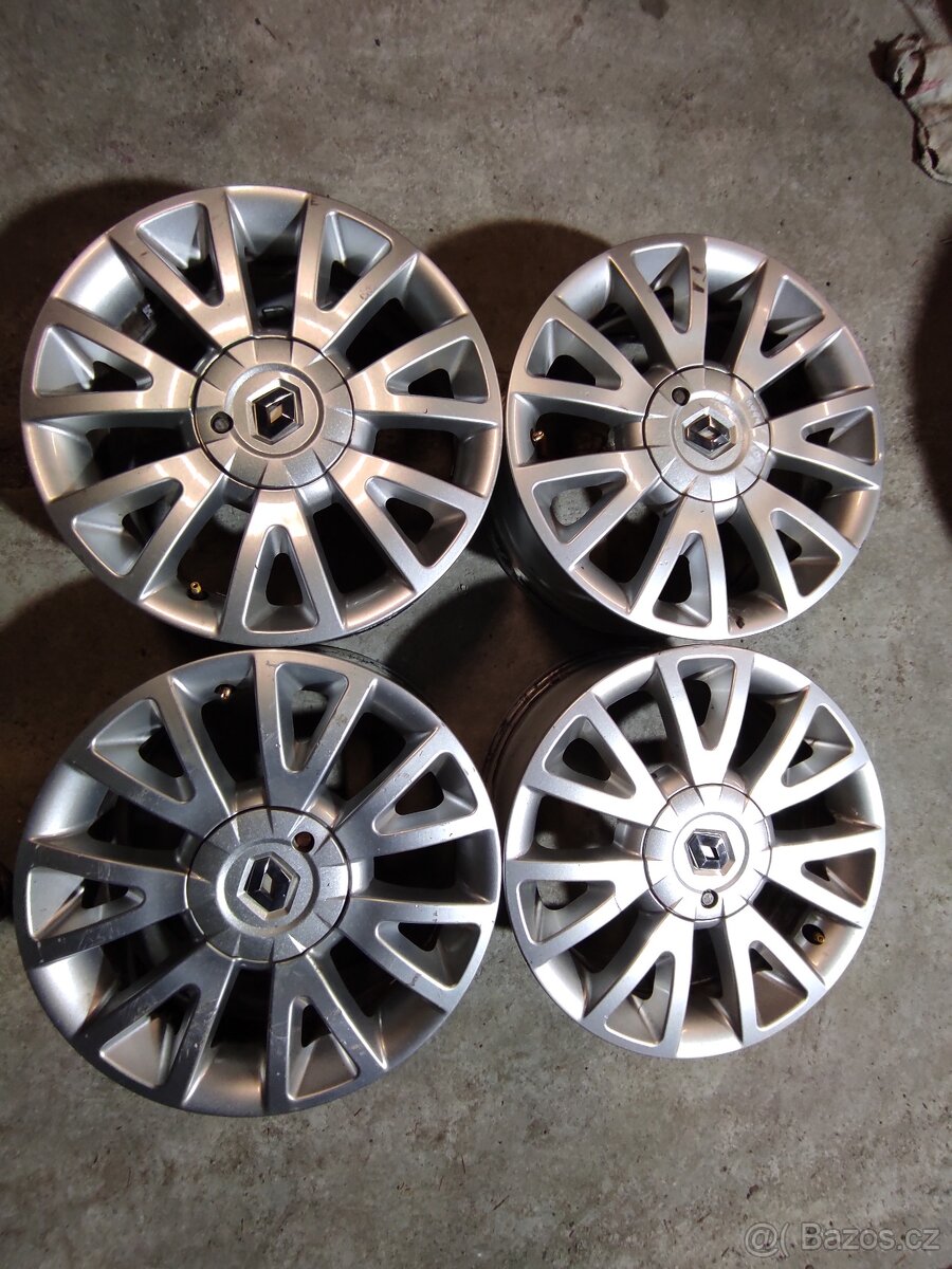 ALU kola 4x100 r16 Clio 3. Sada č17