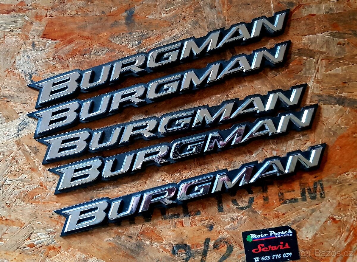 Burgman 400,250,200,125 nápis plast