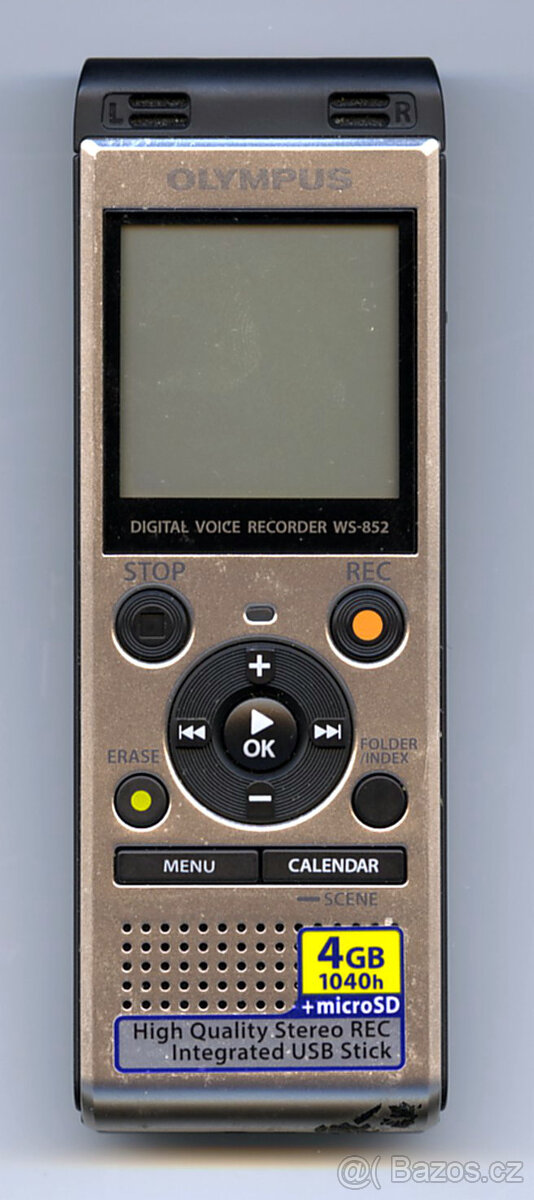 Diktafon a MP3 přehrávač OLYMPUS WS-852