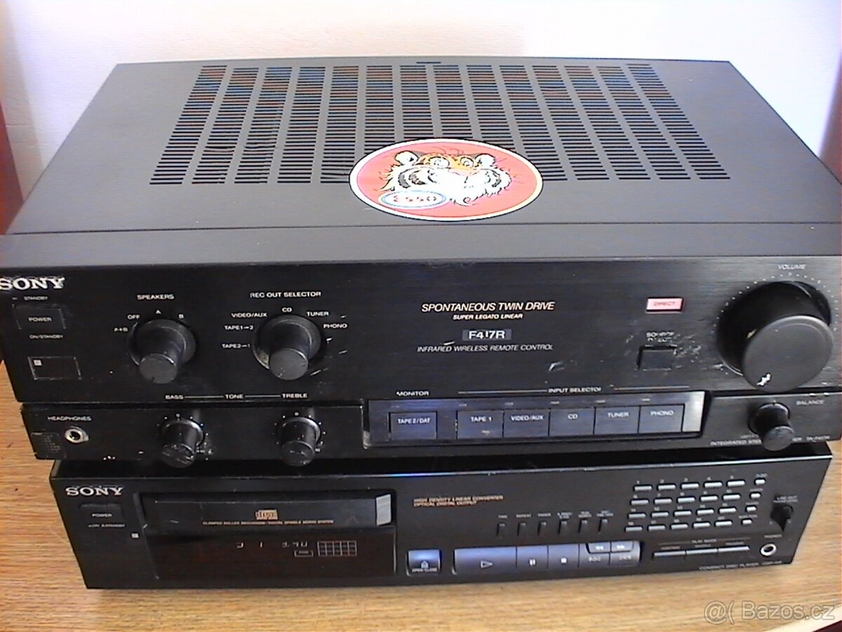 zesilovač SONY TA-F417 + CD přehrávač SONY CDP 415
