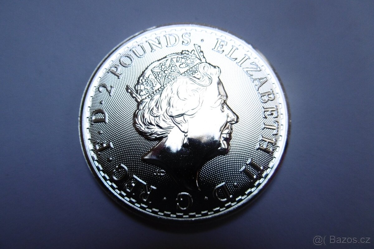BRITANNIA 2 x unce stříbra