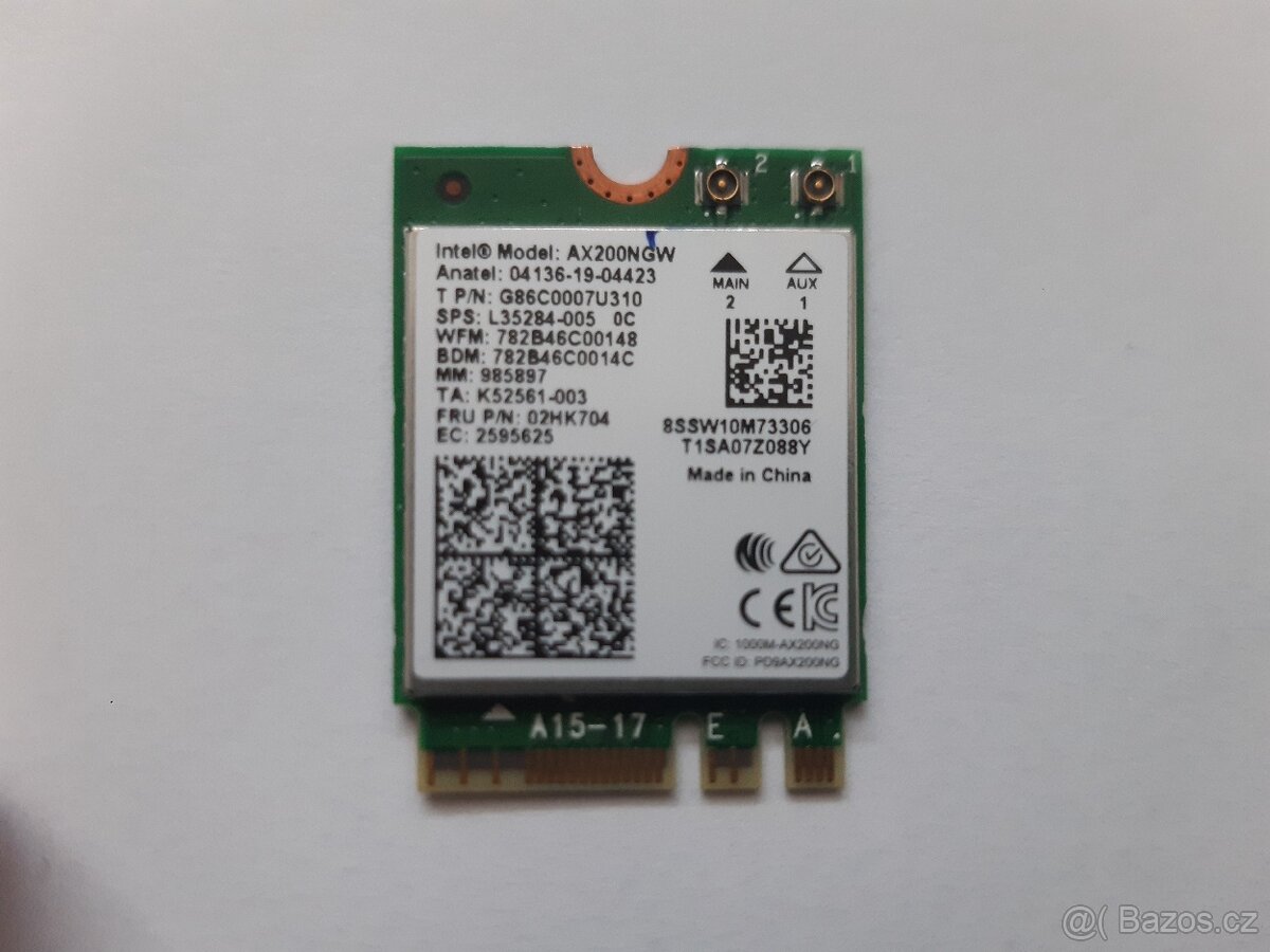 Intel AX200NGW WiFi modul M.2 / EA