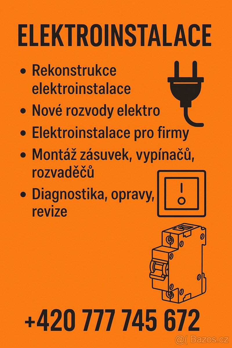 Elektroinstalace – rekonstrukce bytů, domů i firem (Elektrik