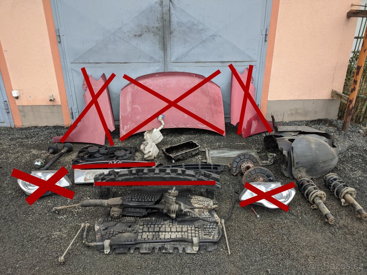 Předek VW Touran r.v. 06-10 - řízení, chladiče, tlumiče...