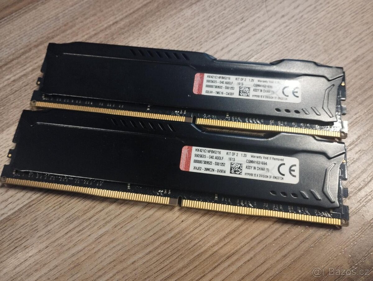 Kingston HyperX Fury Black DDR4 16GB (2x8GB) 2133MHz