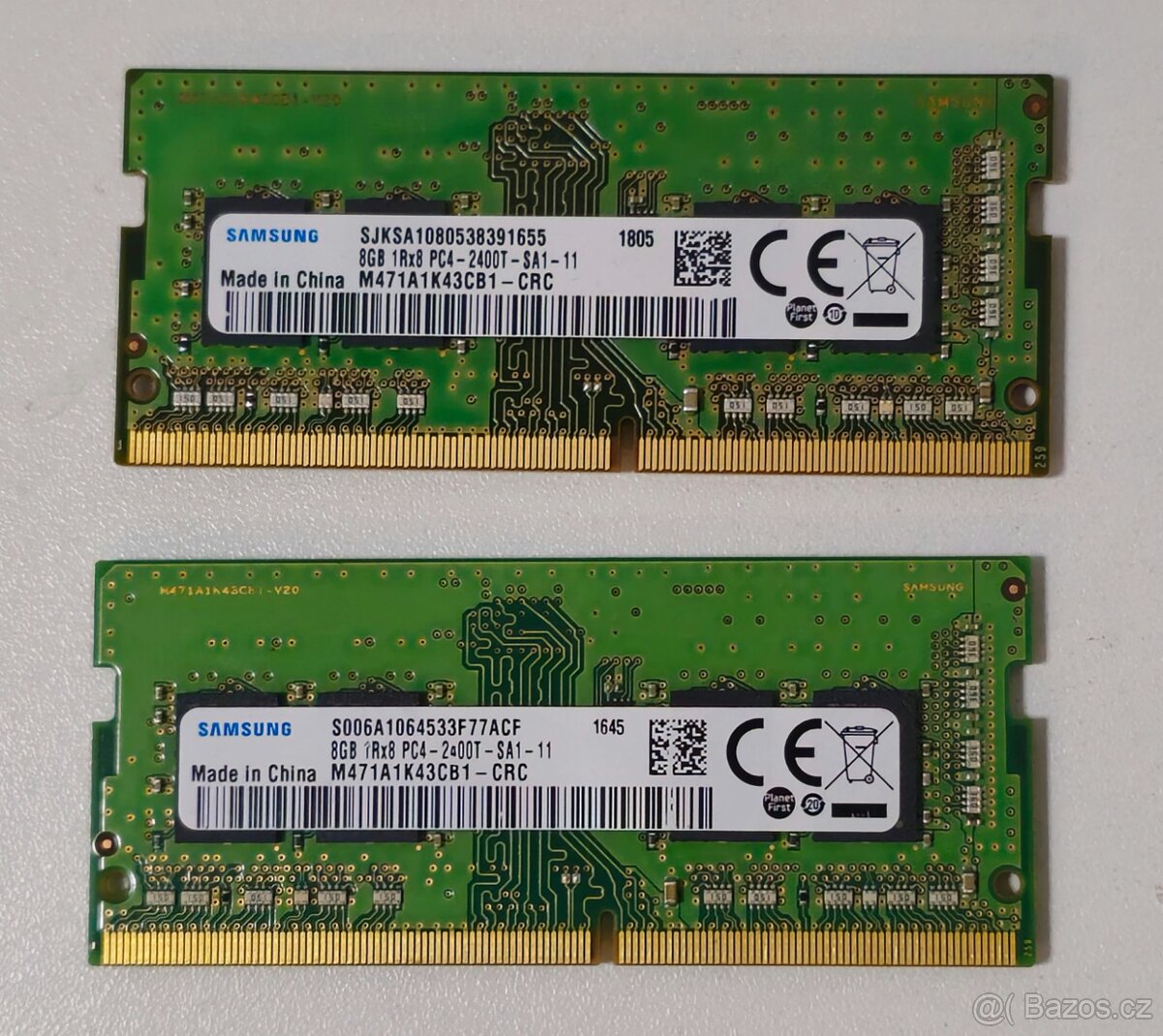 16 GB RAM Samsung M471A1K43CB1-CRC