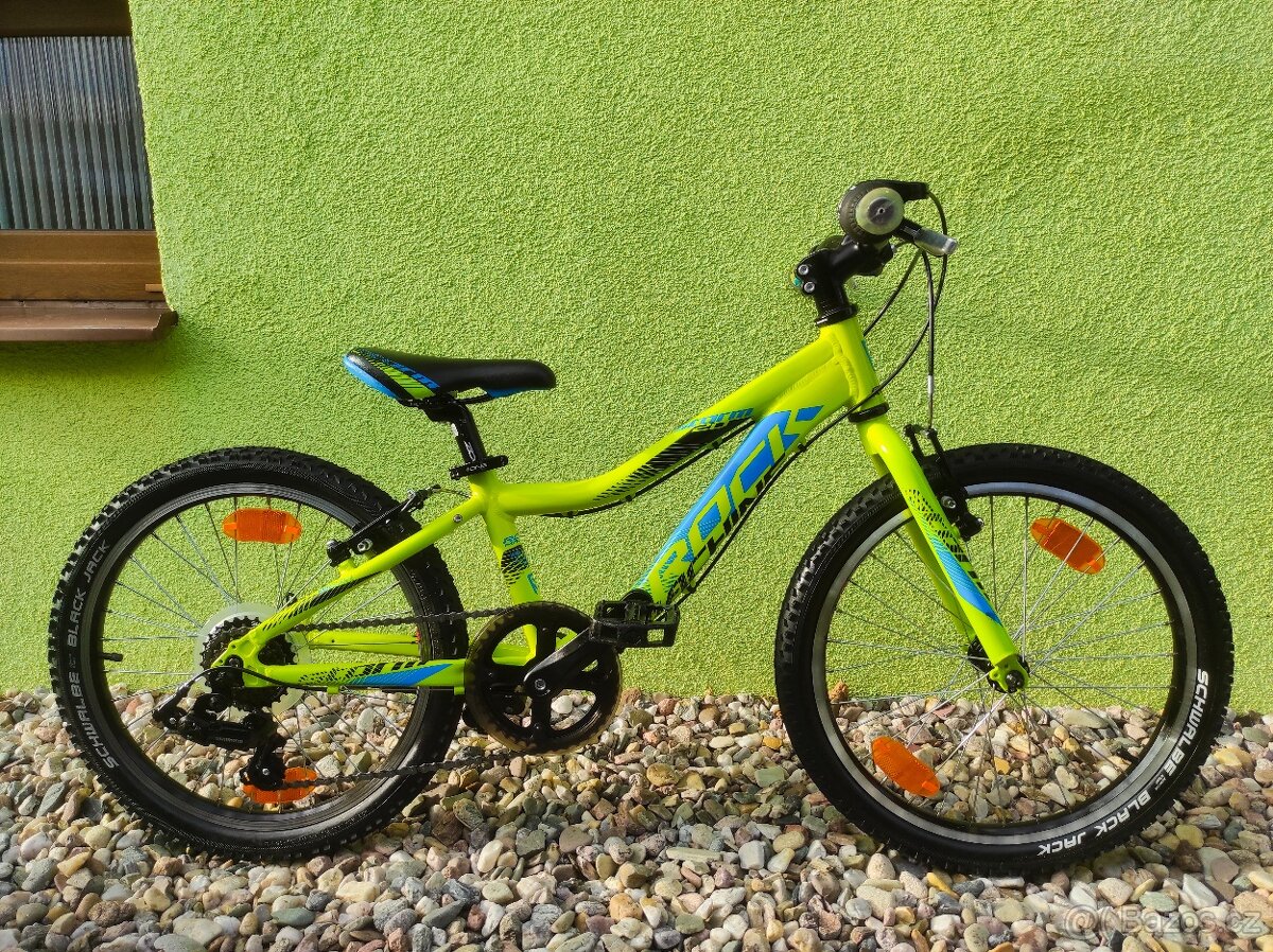 Značkové dětské kolo Rock Machine 20" (limetka)