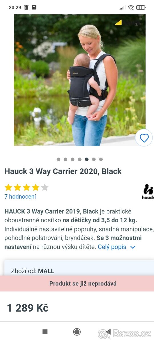 Nosítko Hauck