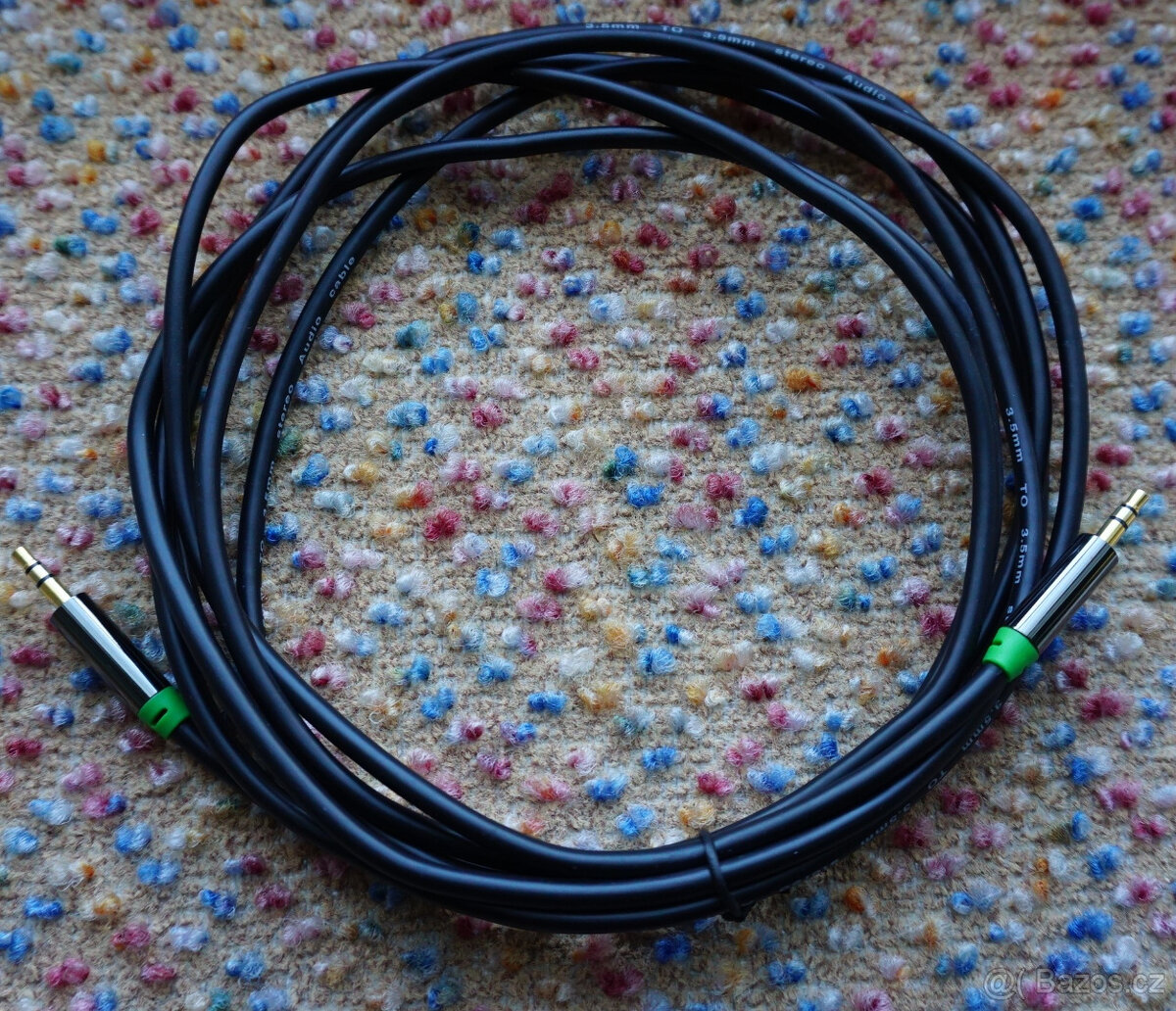 Kabel GoGEN Jack 3,5mm, 3m, pozlacené konektory