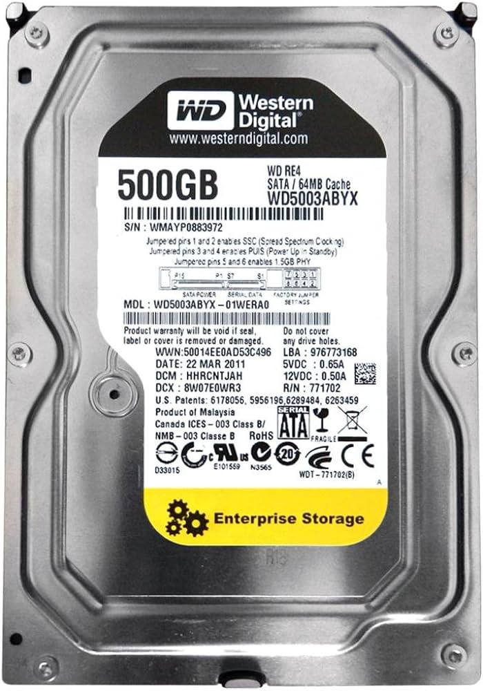 Pevný disk WD RE4 500GB (WD5003ABYX)