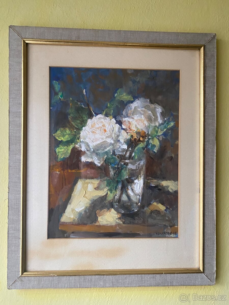 Nesvadba - aquarel/tempera