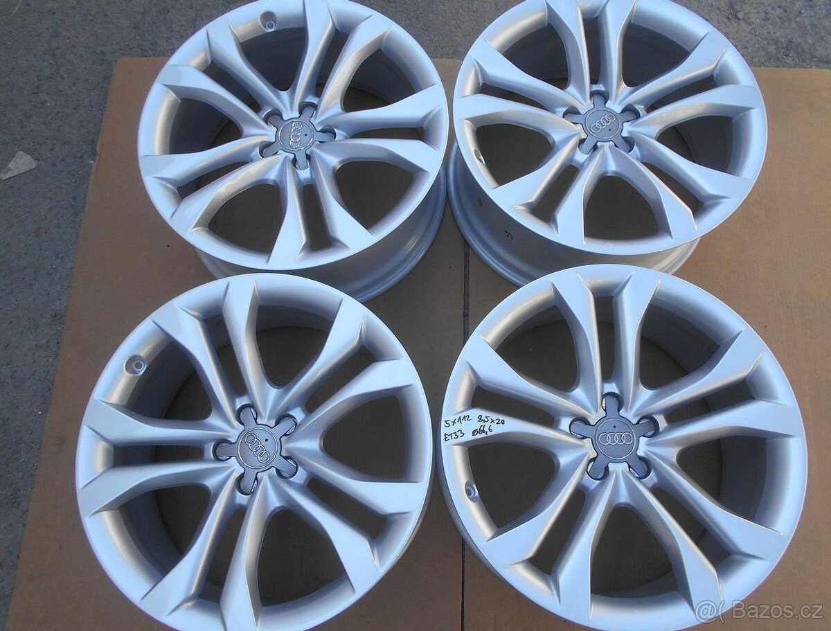 Alu disky originál Audi 20", 5x112, ET 33, šířka 8,5J