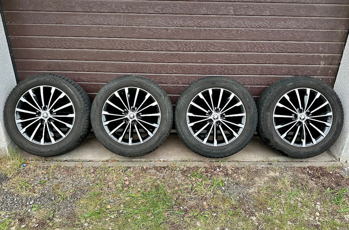 originální ALU kola škoda trinity black R18 5x112