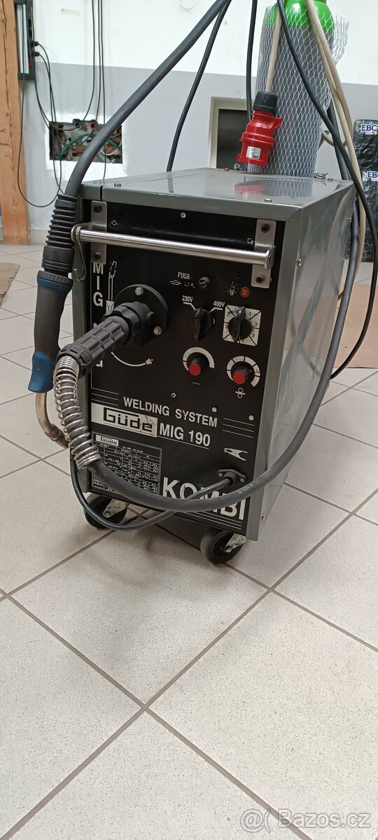 CO2 svářečka MIG 190 A Gude kombi 220/400V