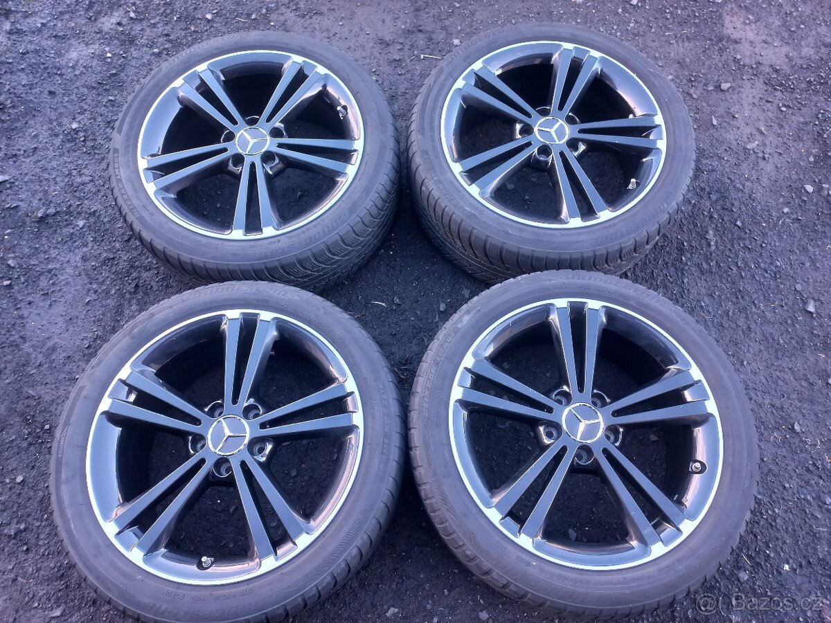 Prodám sadu Orig ALU kol Mercedes 225/45R18 zimní