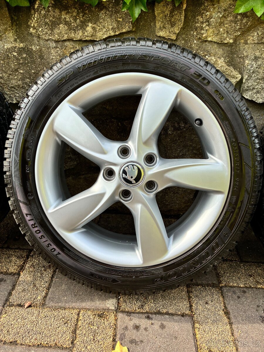 Zánovní zimní kola 205/50 R17 Dunlop WinterSport 3D