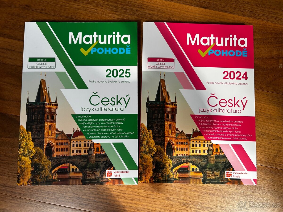Maturita v pohodě Český jazyk 2025 a 2024