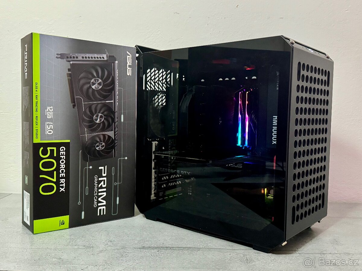 VÝKONNÉ HERNÍ DĚLO R7 7800X3D/32GB RAM/RTX 5070/1TB SSD