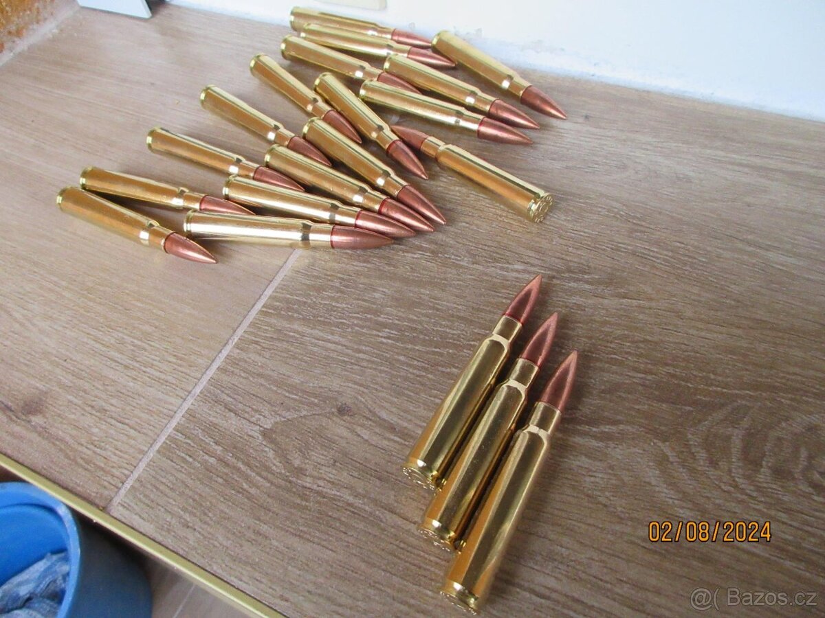 Náboje do GEW 88 8x57J střela 8,10mm FMJ do rámečku 40 ks Ge