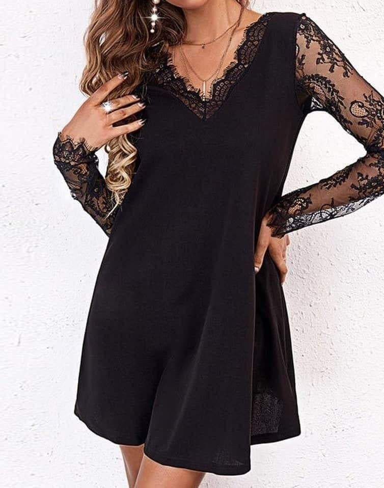 ŠATY KRÁTKÉ ČERNÉ XXL-3XL