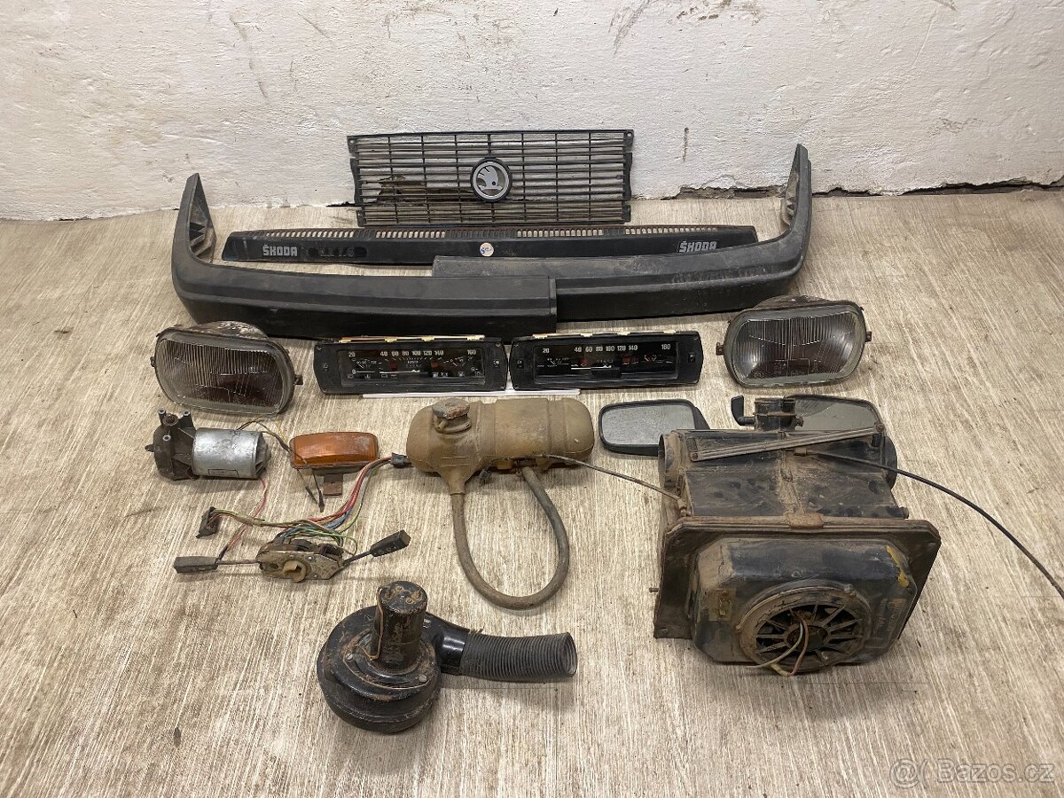 ŠKODA 105, 120 1976-1989 - SOUBOR NÁHRADNÍCH DÍLŮ