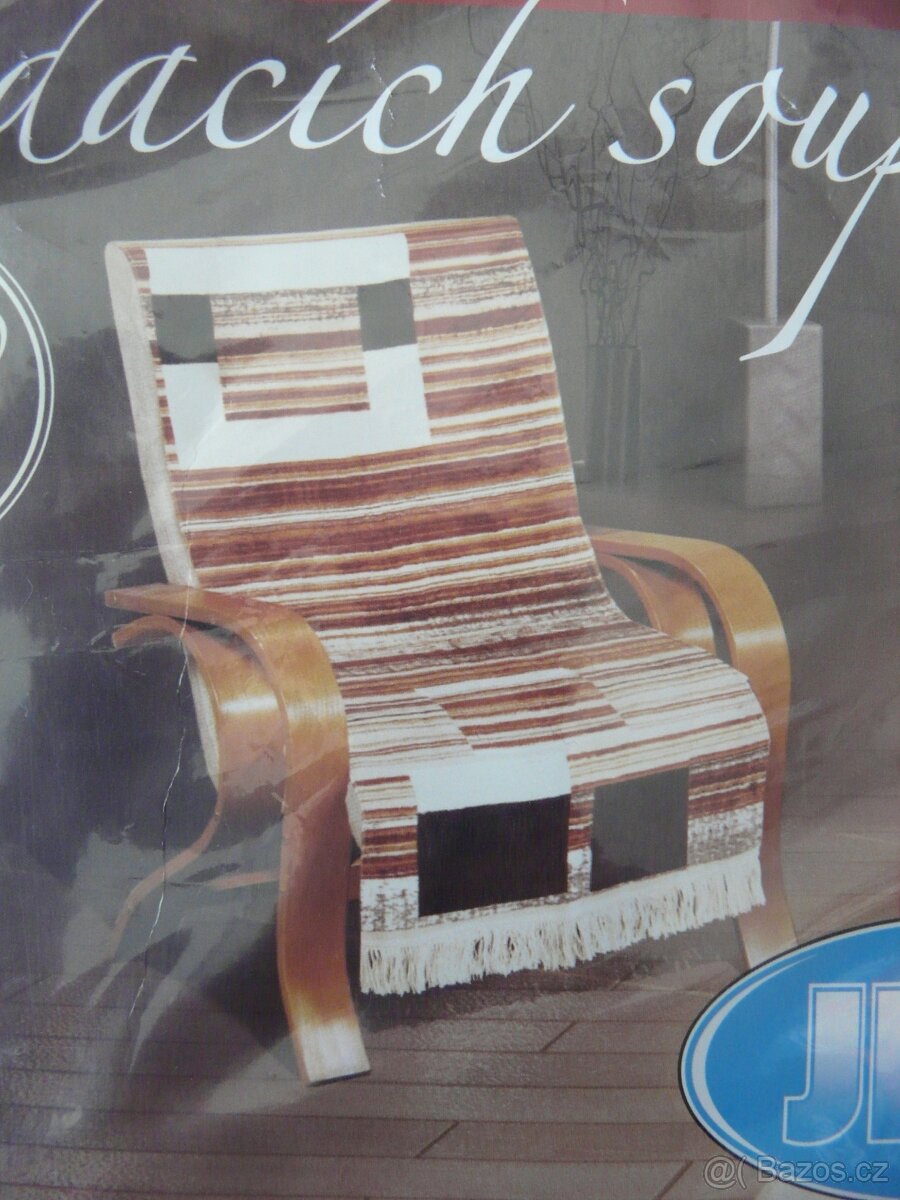 Prodám 3 přehozy na křesla zn. "Jimi"