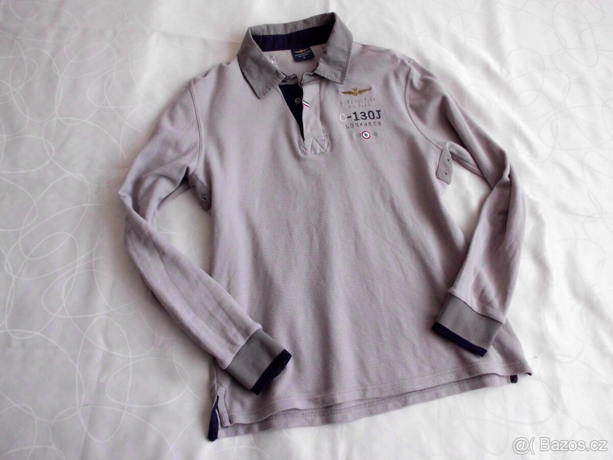 Aeronautica Militare pánske slim polo tričko M