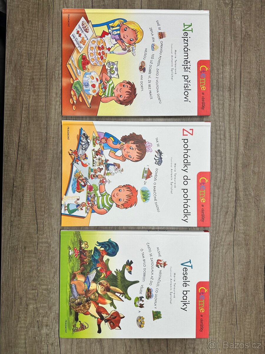 Knihy Čteme s obrázky - Přísloví, Pohádky, Bajky