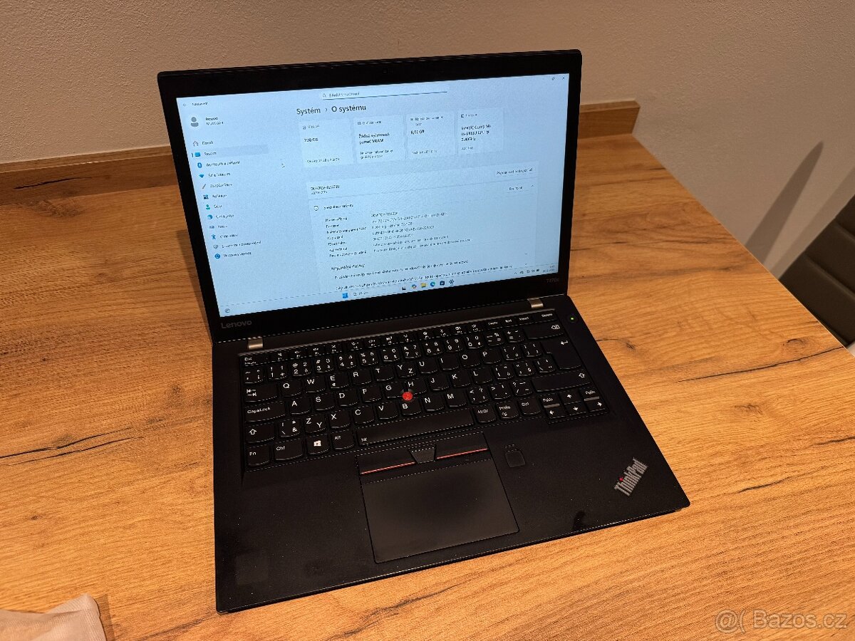 Notebook Lenovo ThinkPad T470s i5 6300U 8GB RAM, 256GB NVME