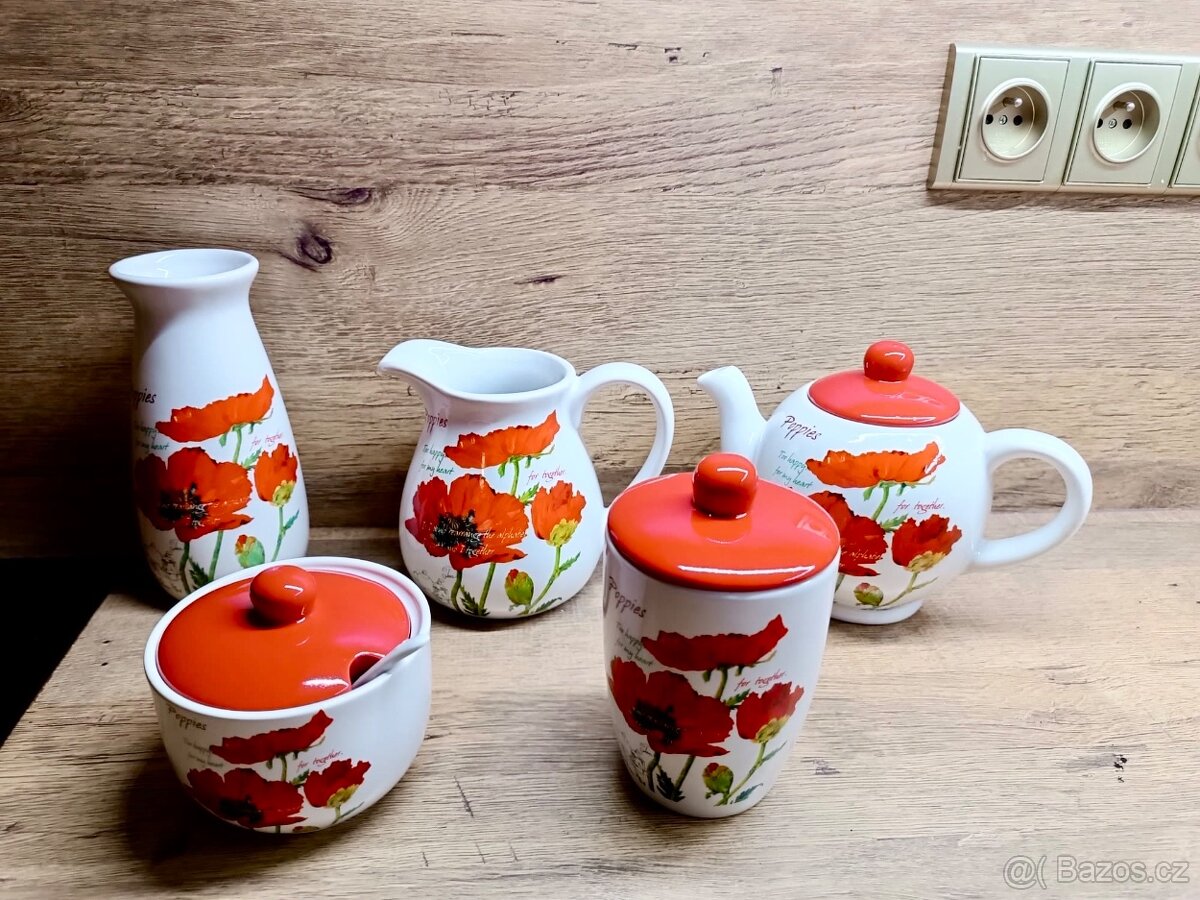 Keramická sada Banquet Red