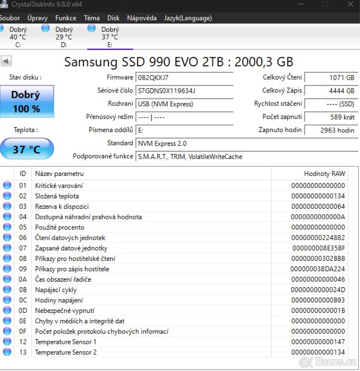 samsung SSD 2tb + enclosure orico