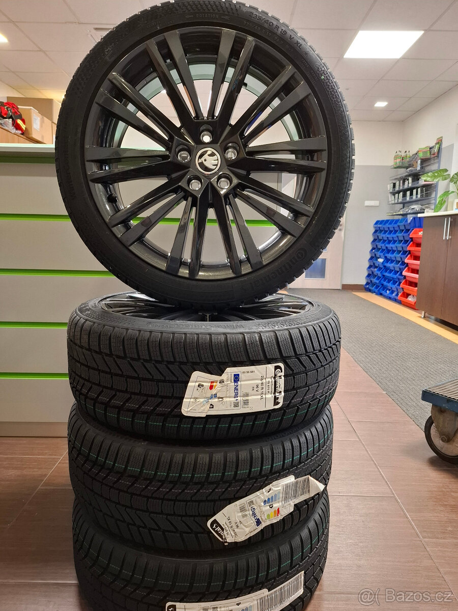 Nová zimní orig. sada Škoda Superb III 235/40 R19 Continenta